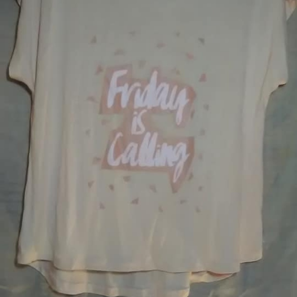 Muk Luks Light Weight Short Sleeve T- Shirt (Pink)